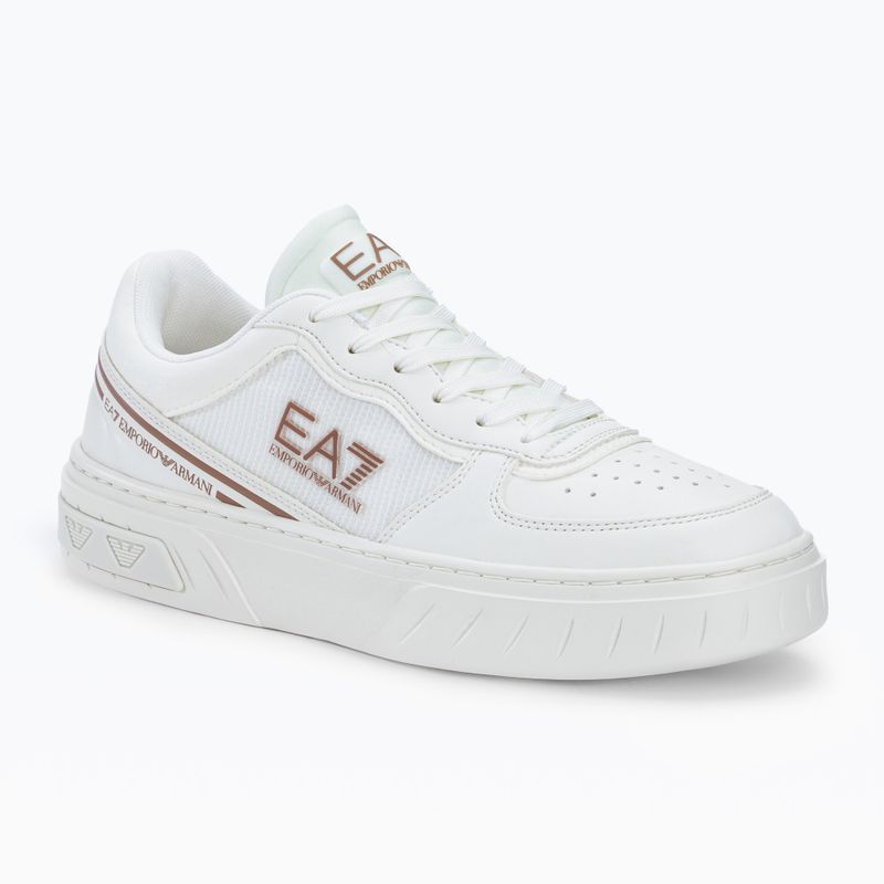 Boty EA7 Emporio Armani Summer Court triple off white/tan