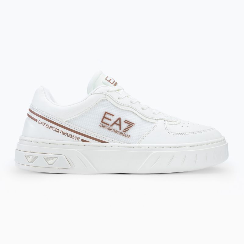 Boty EA7 Emporio Armani Summer Court triple off white/tan 2