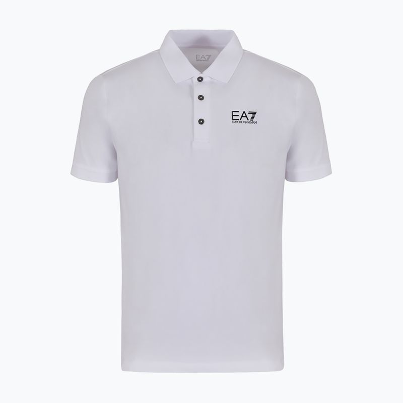 Pánské polo tričko  EA7 Emporio Armani Train Visibility white