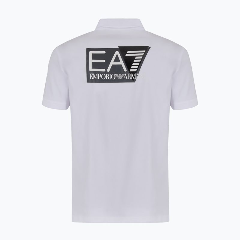 Pánské polo tričko  EA7 Emporio Armani Train Visibility white 2