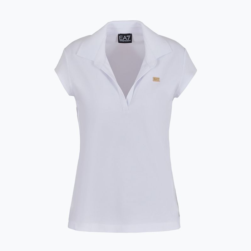 Dámské polo tričko  EA7 Emporio Armani Train Costa Smeralda white