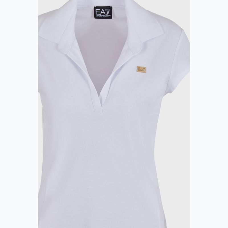 Dámské polo tričko  EA7 Emporio Armani Train Costa Smeralda white 3
