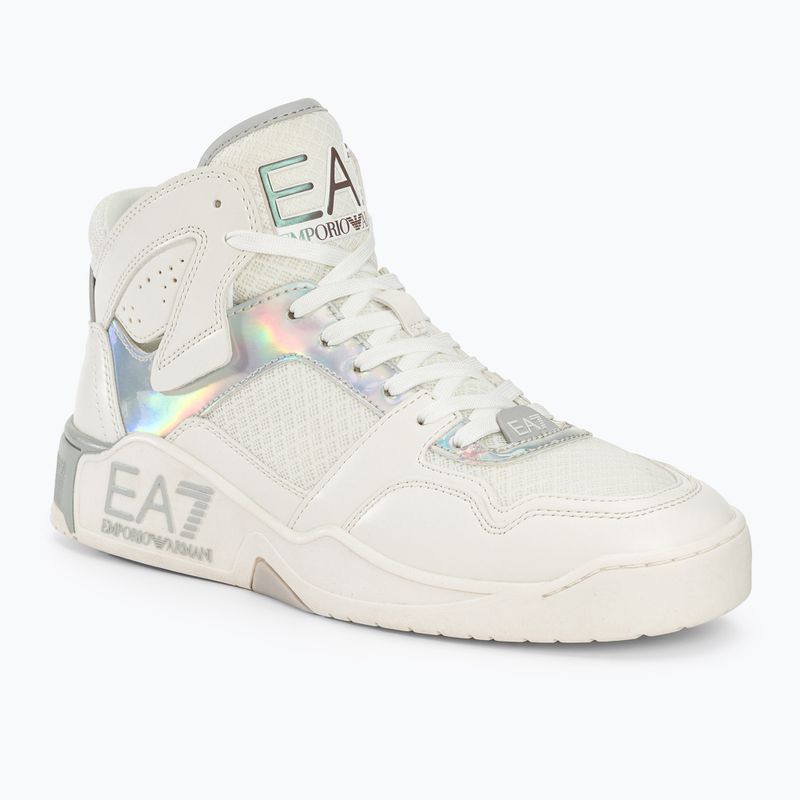 Boty EA7 Emporio Armani Basket Mid white/iridescent