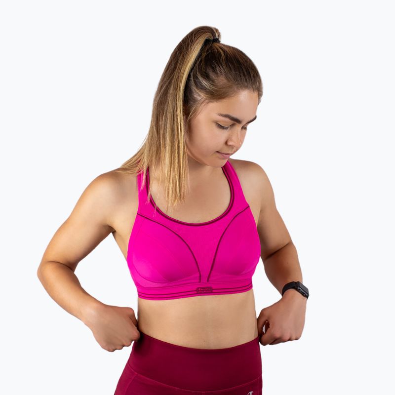 Fitness  podprsenka Shock Absorber Ultimate Run Bra pink