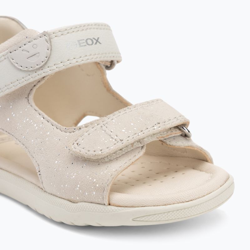 Dětské sandály Geox Macchia white/silver 7