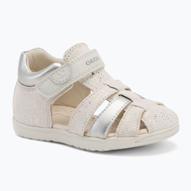 Dětské sandály Geox Macchia white/silver