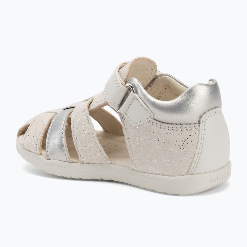 Dětské sandály Geox Macchia white/silver 3