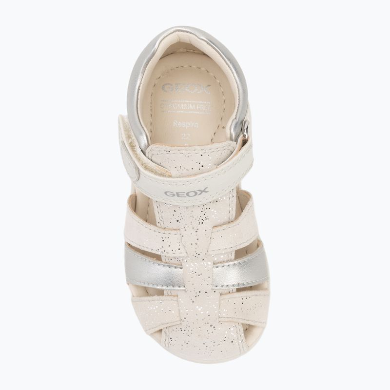 Dětské sandály Geox Macchia white/silver 6
