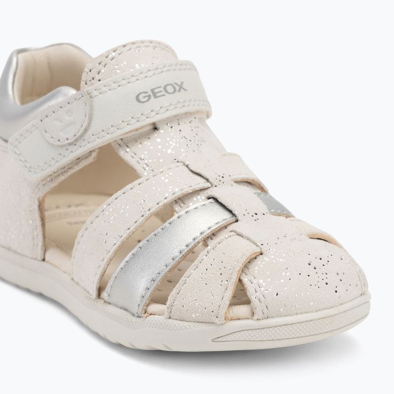 Dětské sandály Geox Macchia white/silver 7