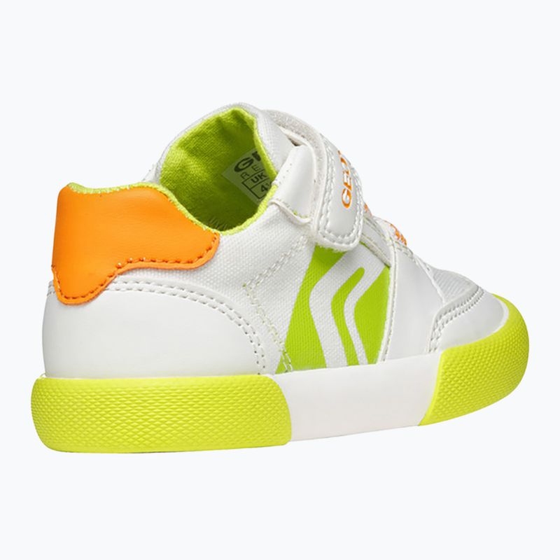 Dětské boty Geox Gisli white/fluo green 11