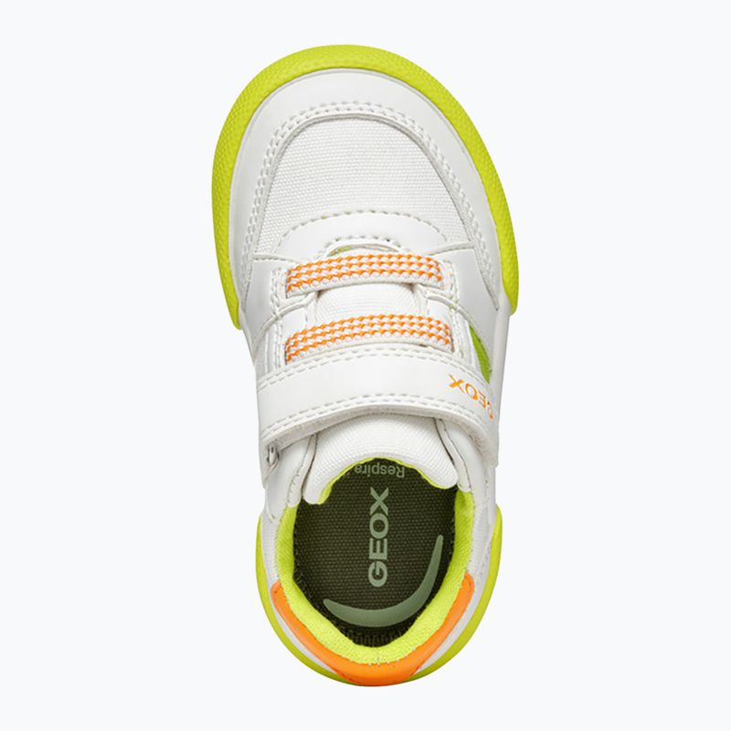 Dětské boty Geox Gisli white/fluo green 14
