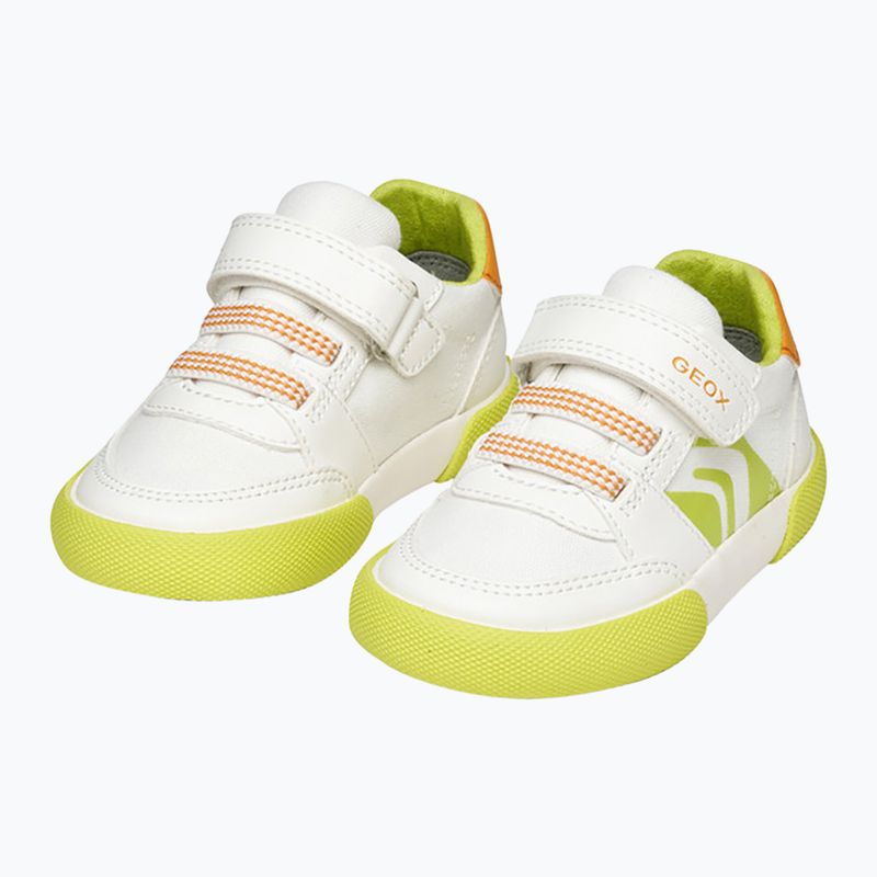 Dětské boty Geox Gisli white/fluo green 15