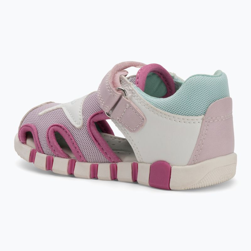 Dětské sandály Geox Iupidoo white/fuchsia 3