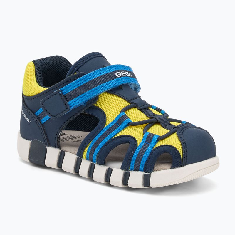 Dětské sandály Geox Iupidoo navy/fluo yellow