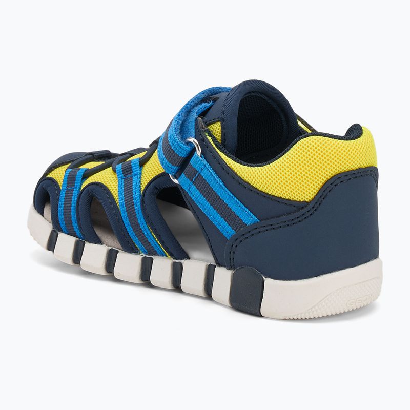 Dětské sandály Geox Iupidoo navy/fluo yellow 3