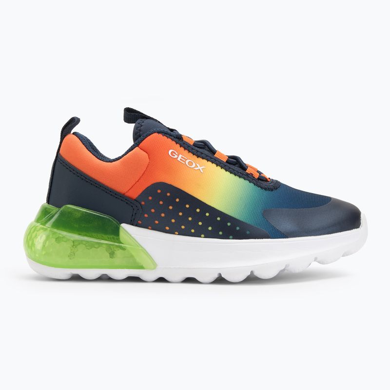 Juniorské boty Geox Activart Illuminus navy/lime 2