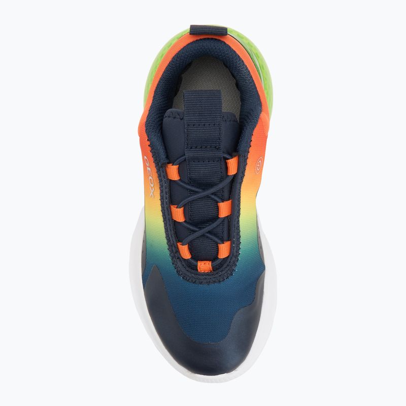 Juniorské boty Geox Activart Illuminus navy/lime 5