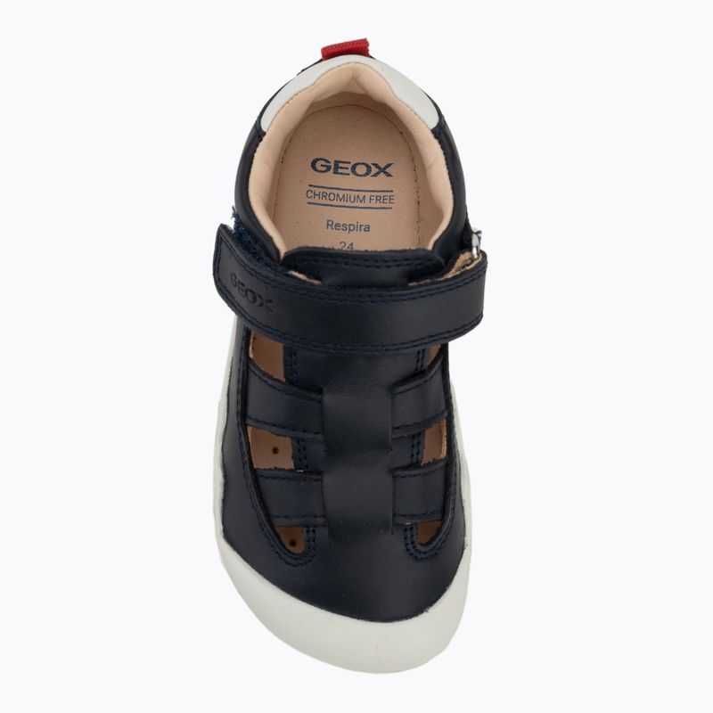 Dětské barefoot boty Geox Steppieup navy/white 5