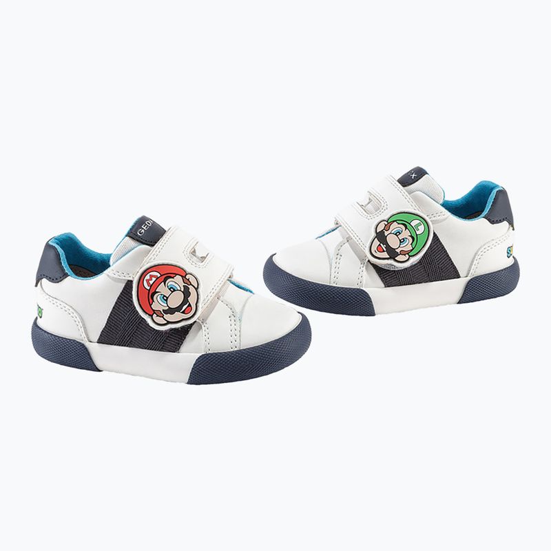 Dětské boty Geox Gisli bílá/navy/orange 15