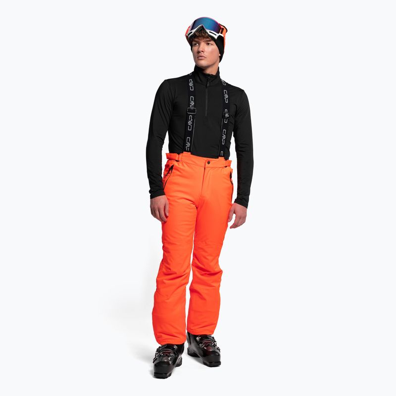 Pánské lyžařské kalhoty CMP oranžové 3W17397N/C645