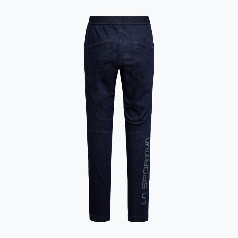 Pánské lezecké kalhoty La Sportiva Cave Jeans jeans/deep sea 2