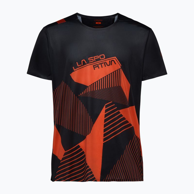 Pánské lezecké tričko La Sportiva Comp black/cherry tomato