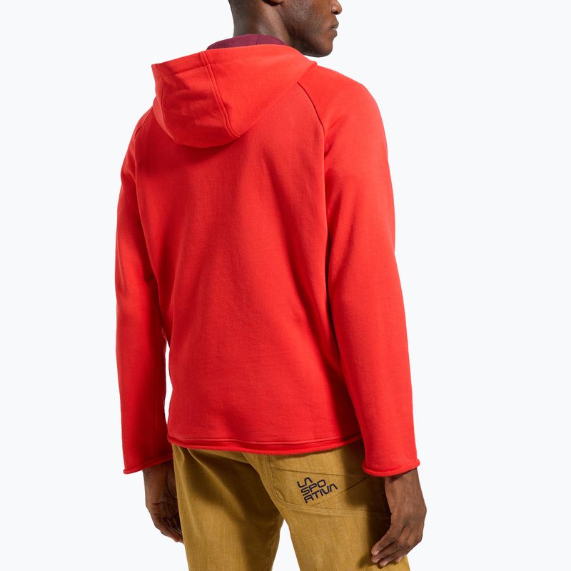 Pánská treková mikina La Sportiva Telendos Hoody mountain red 2
