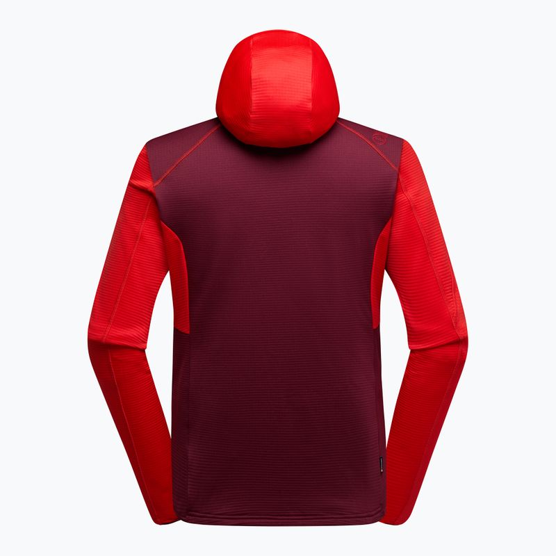 Pánská trekingová mikina La Sportiva Chill Thermal Hoody mountain red / redwood 2