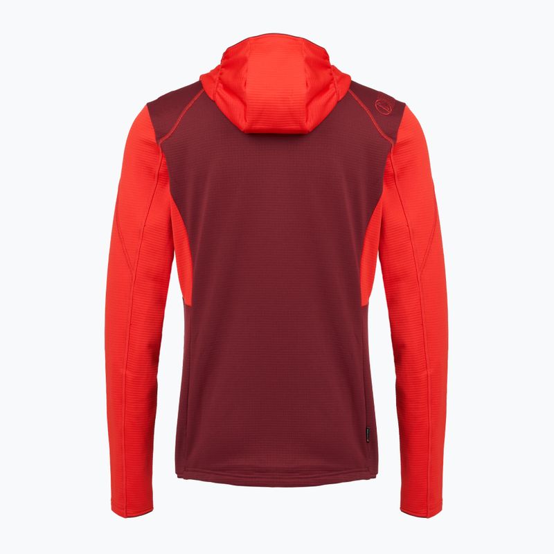 Pánská trekingová mikina La Sportiva Chill Thermal Hoody mountain red / redwood 2