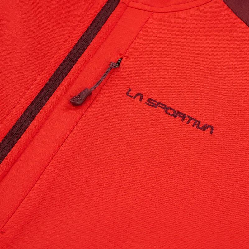 Pánská trekingová mikina La Sportiva Chill Thermal Hoody mountain red / redwood 3