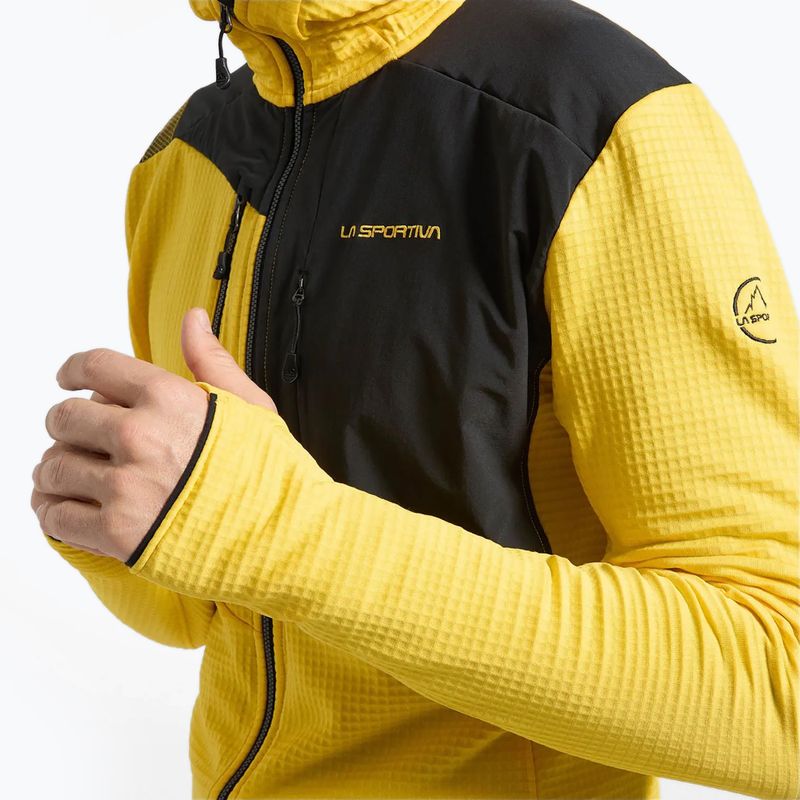 Pánská termoregulační mikina La Sportiva Lucendro Thermal Hoody žlutá/černá 3