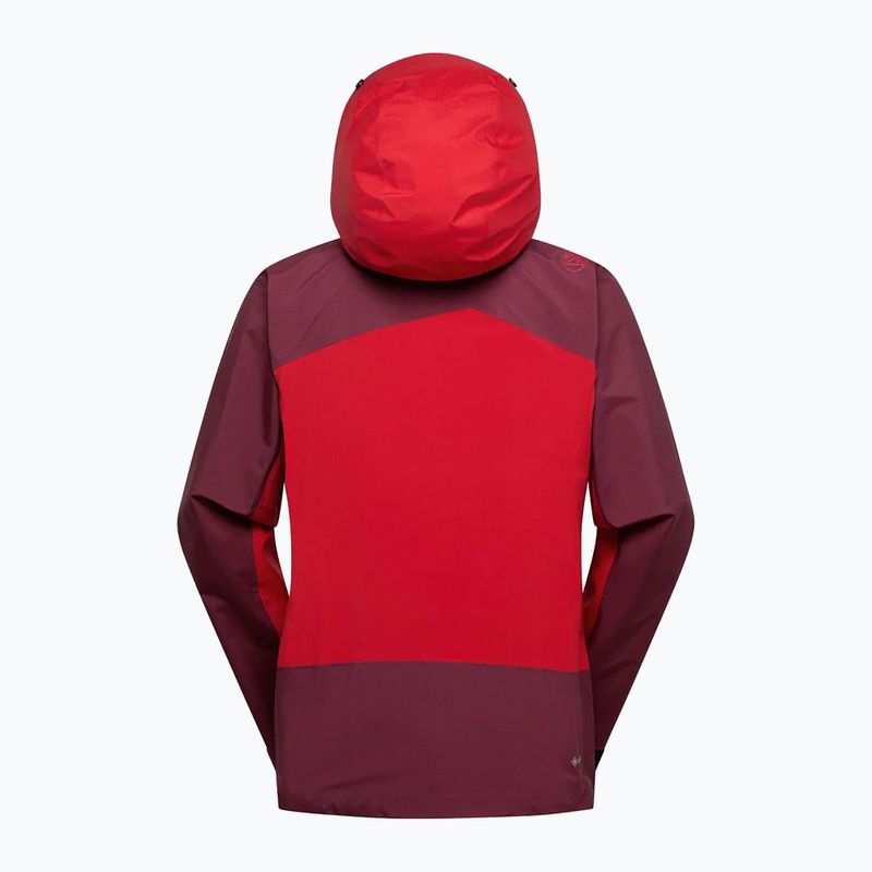 Pánská hybridní bunda La Sportiva Alpine Guide GTX Perfomance mountain red/redwood 4
