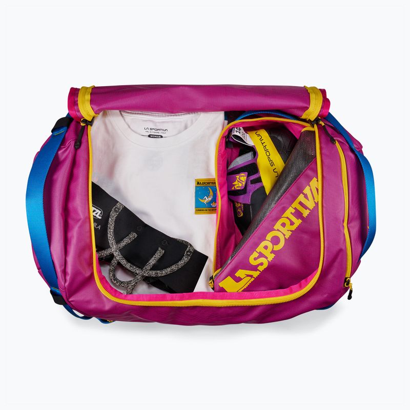 Cestovní taška La Sportiva Nomad Duffel 40 l fuchsia/yellow 4