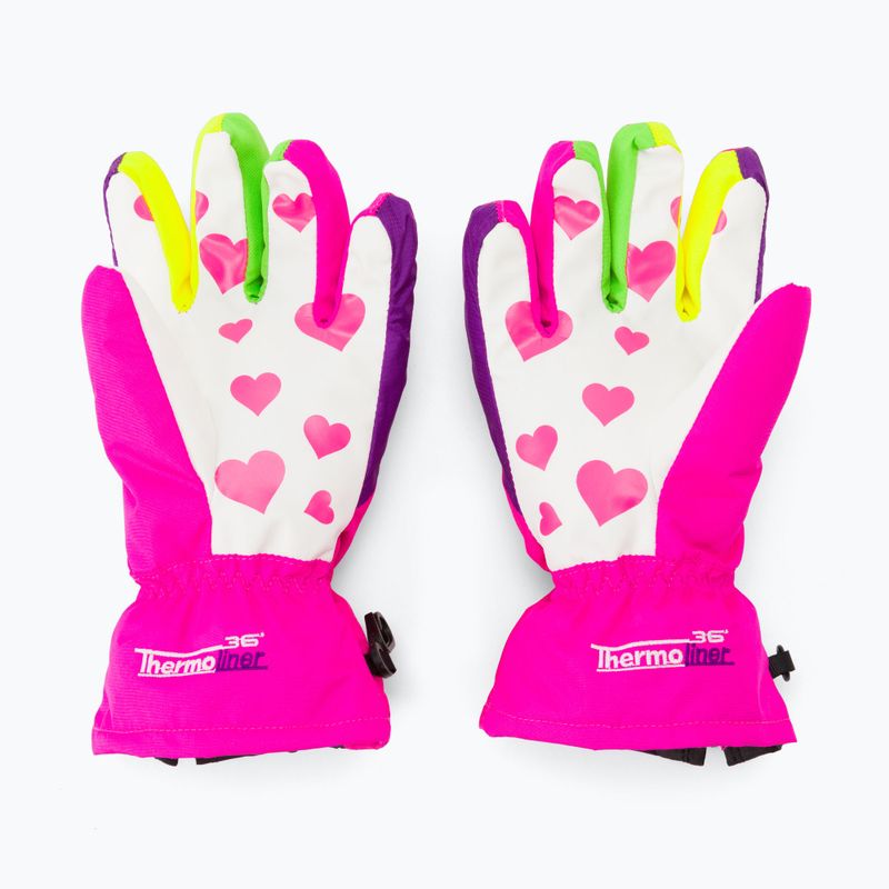 Dětské snowboardové rukavice Level Lucky růžové 4146 2