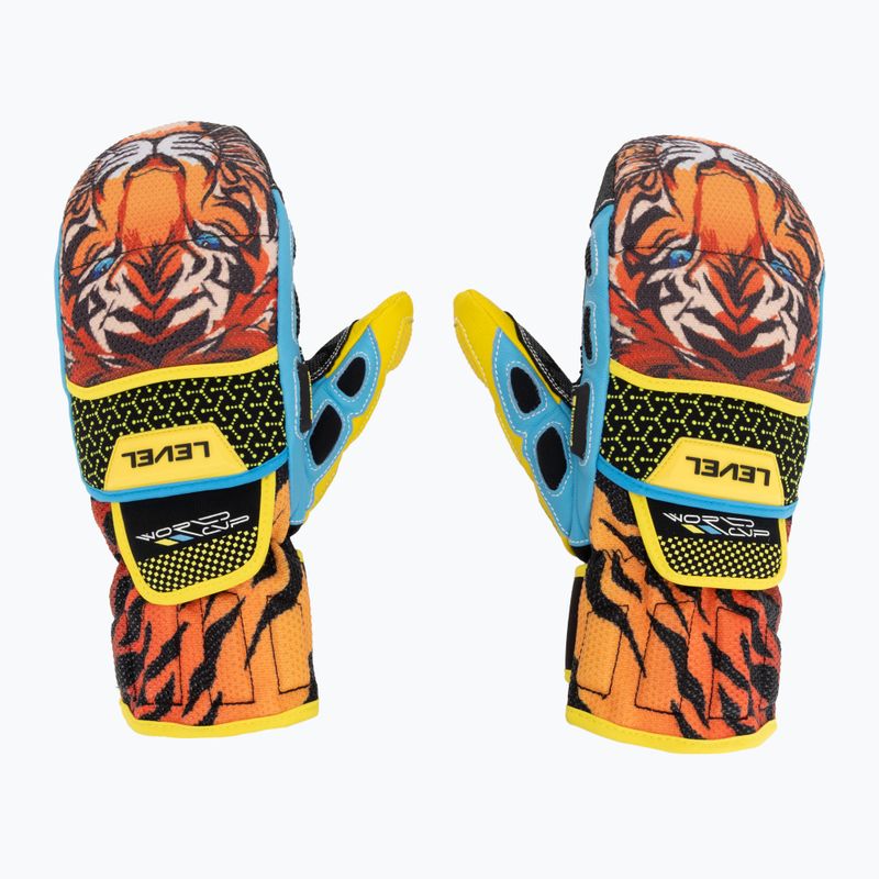 Dětské lyžařské rukavice Level Worldcup Jr Cf Mitt orange 2