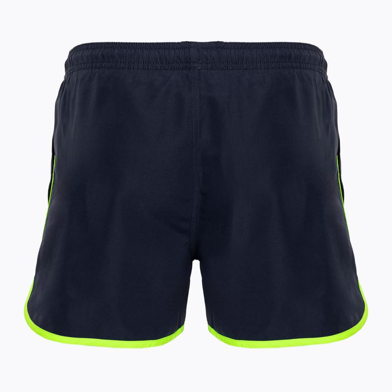 Pánské plavecké šortky EA7 Emporio Armani Water Sports Core Piping blu navy/fluo lime 2