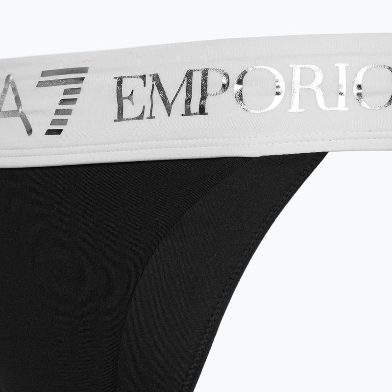 Dámské dvoudílné plavky EA7 Emporio Armani Water Sports BW Maxi Logo bianco/nero 3
