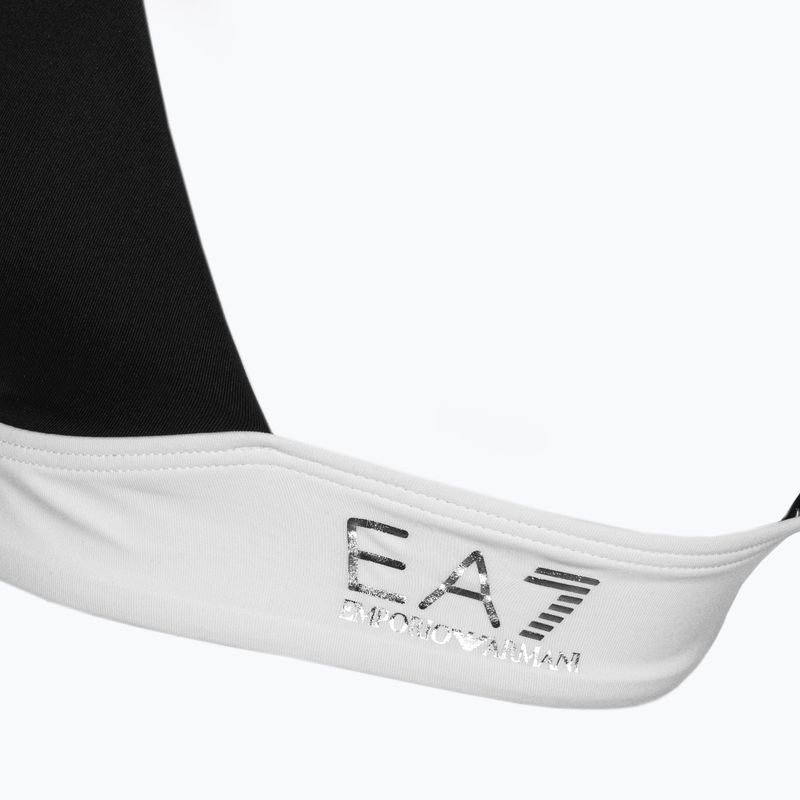 Dámské dvoudílné plavky EA7 Emporio Armani Water Sports BW Maxi Logo bianco/nero 4