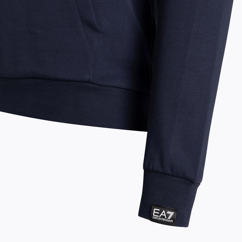 Pánská mikina EA7 Emporio Armani Train Logo Series Oversize Logo Hoodie Coft navy blue 8