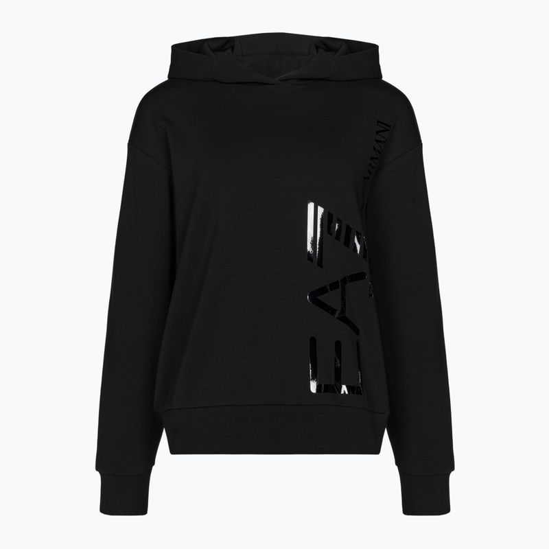 Dámská mikina EA7 Emporio Armani Train Logo Series Hoodie Mirror black/logo black