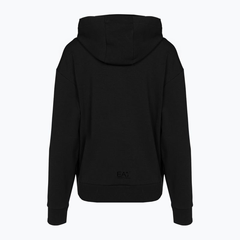 Dámská mikina EA7 Emporio Armani Train Logo Series Hoodie Mirror black/logo black 2