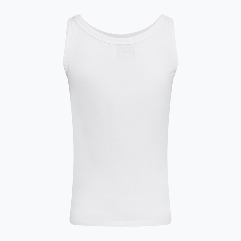 Dámské tílko tank top  EA7 Emporio Armani Train Shiny white/logo black 2