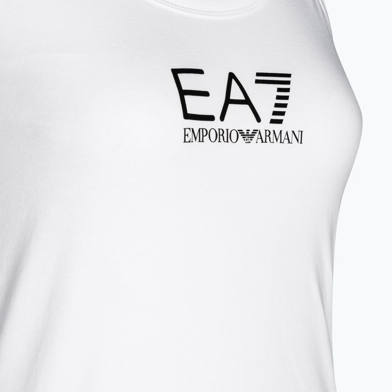 Dámské tílko tank top  EA7 Emporio Armani Train Shiny white/logo black 3