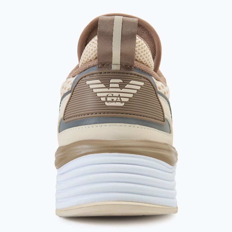 Boty EA7 Emporio Armani Ace Runner Mesh boty whiteecap grey/ portabella 6