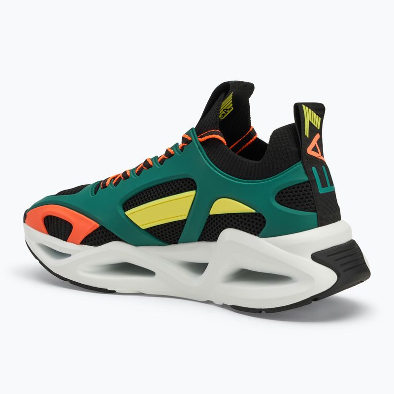 Pánské boty EA7 Emporio Armani Infinity Cage black/ evergreen/ orange fluo boty 3