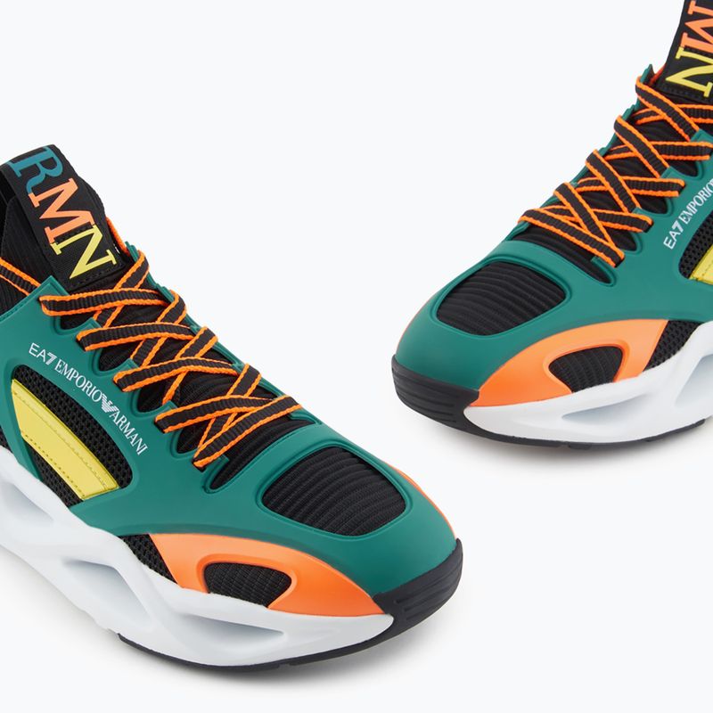 Pánské boty EA7 Emporio Armani Infinity Cage black/ evergreen/ orange fluo boty 13
