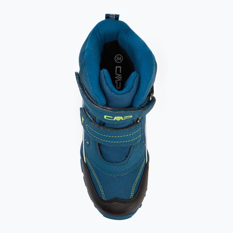Dětské sněhule CMP Pyry Snowboots petrol / yellow fluo 5