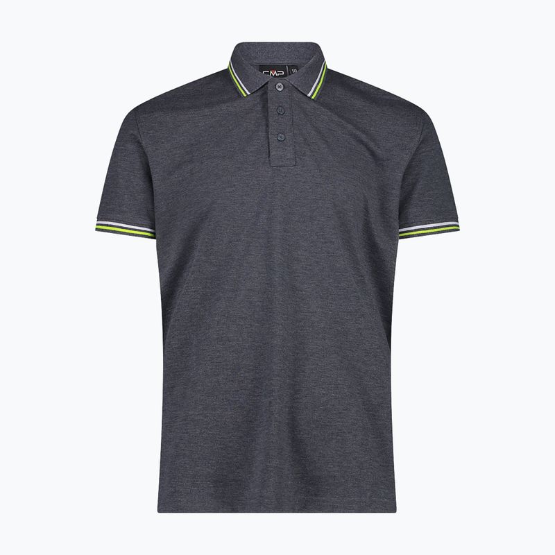 Pánská polo tričko CMP 34D5987 black/blue