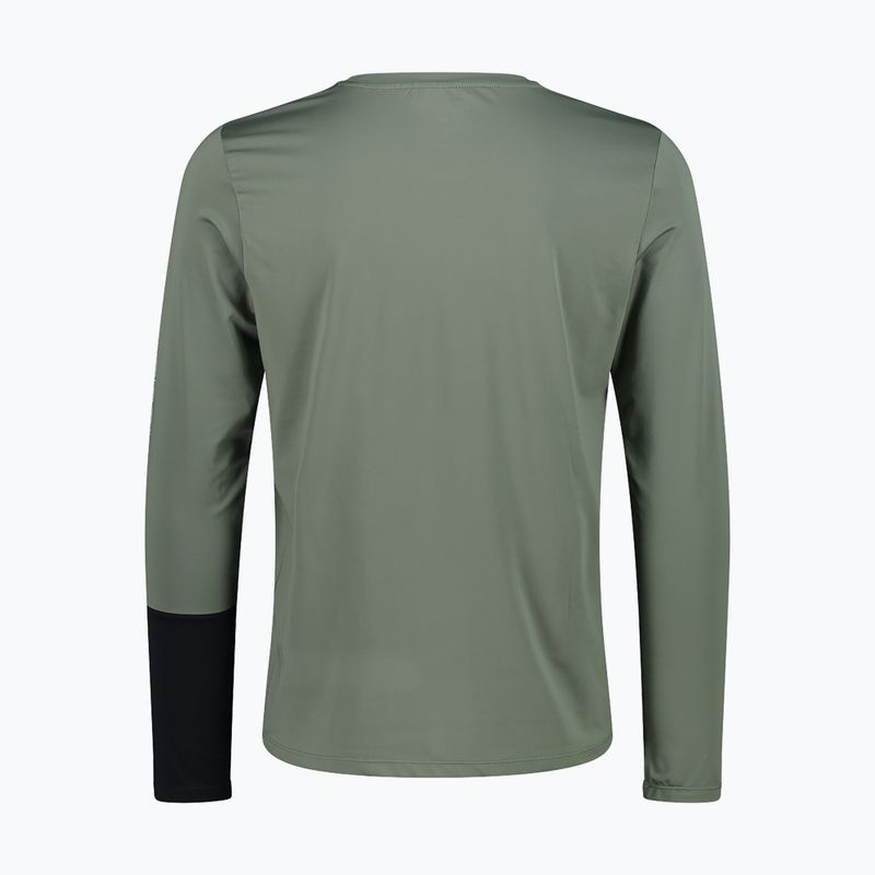 Pánské trekové tričko longsleeve CMP 34N7757 salvia 2