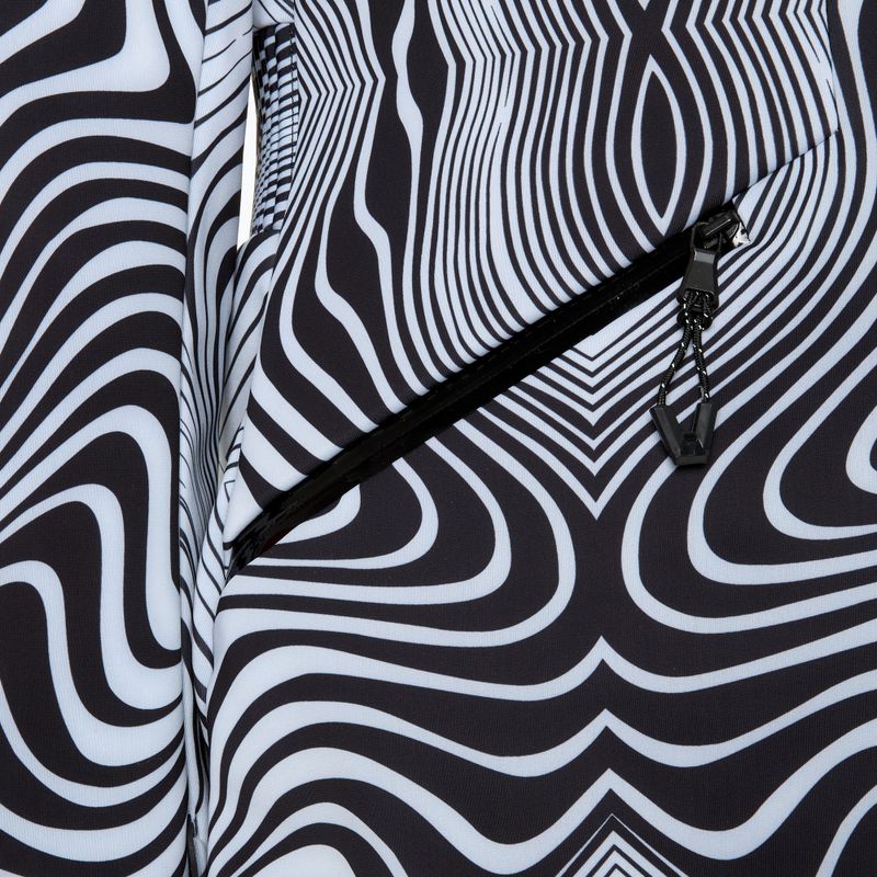 Dámská lyžařská bunda EA7 Emporio Armani Ski Kitzbuhel Softshell fancy zebra 3